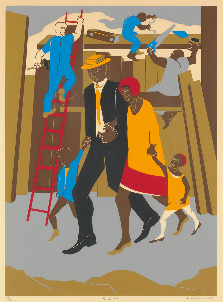 JACOB LAWRENCE (1917 - 2000) The Builders (The Family).
